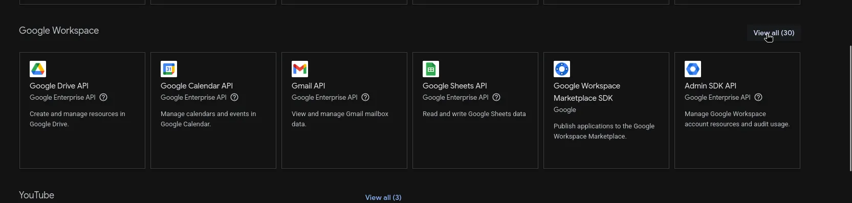Google Workspace API library